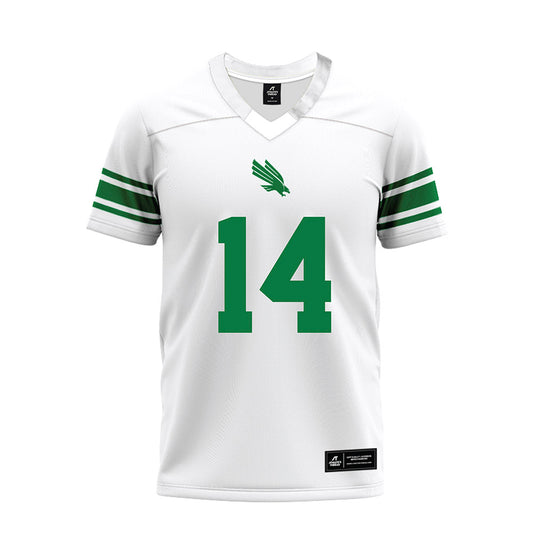 North Texas - NCAA Football : Kyle Koch - White Premium Football Jersey-0