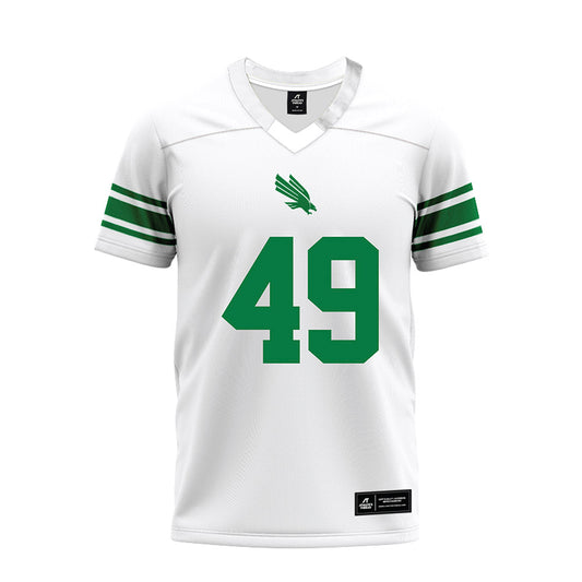 North Texas - NCAA Football : Brodie Scoggins - White Premium Football Jersey-0