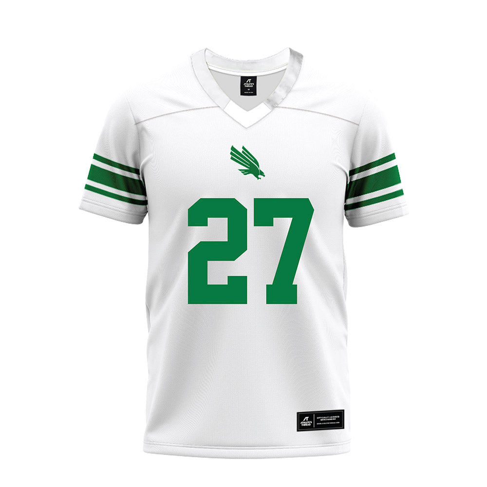North Texas - NCAA Football : Julian Knox - White Premium Football Jersey-0
