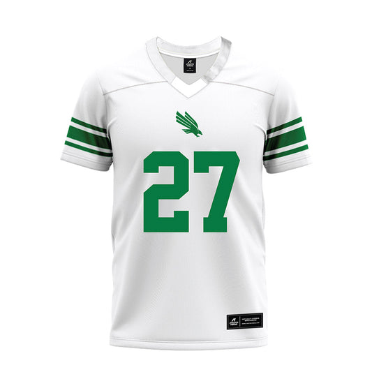 North Texas - NCAA Football : Julian Knox - White Premium Football Jersey-0