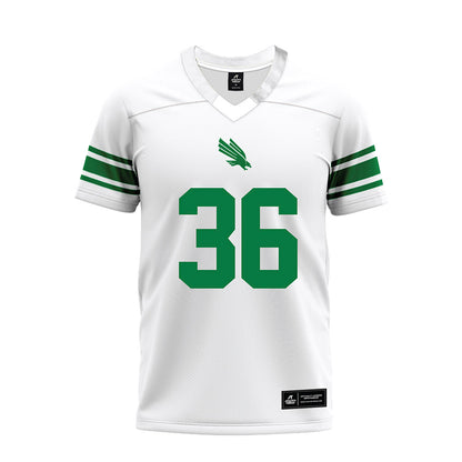 North Texas - NCAA Football : Jaden Manning - White Premium Football Jersey-0