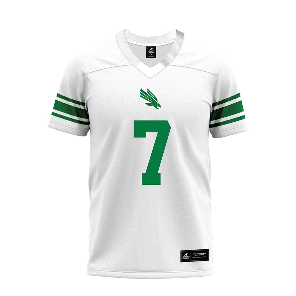North Texas - NCAA Football : Aaron Alexander - White Premium Football Jersey-0