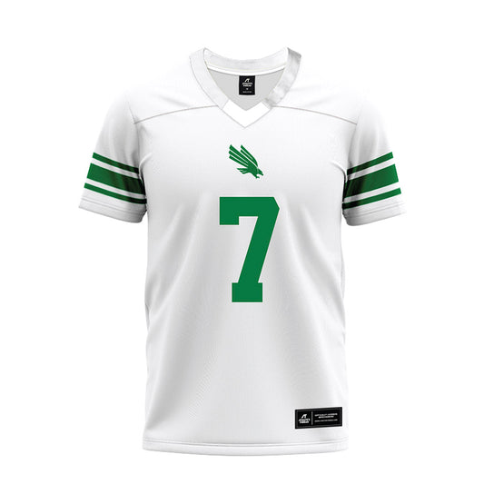 North Texas - NCAA Football : Aaron Alexander - White Premium Football Jersey-0