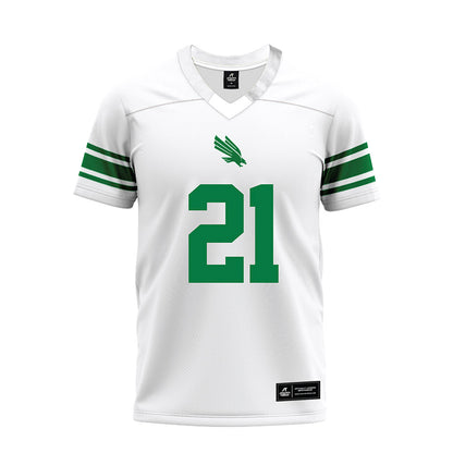 North Texas - NCAA Football : Jason Cross Jr. - White Premium Football Jersey-0