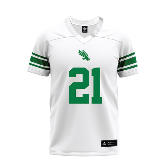 North Texas - NCAA Football : Jason Cross Jr. - White Premium Football Jersey-0