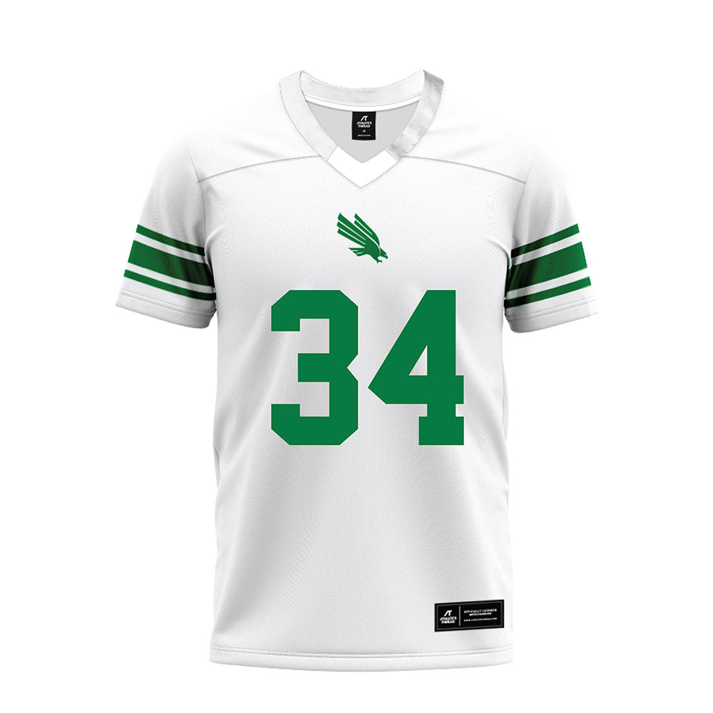North Texas - NCAA Football : Brenden Reese - White Premium Football Jersey-0