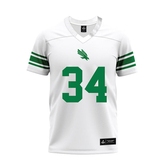 North Texas - NCAA Football : Brenden Reese - White Premium Football Jersey-0