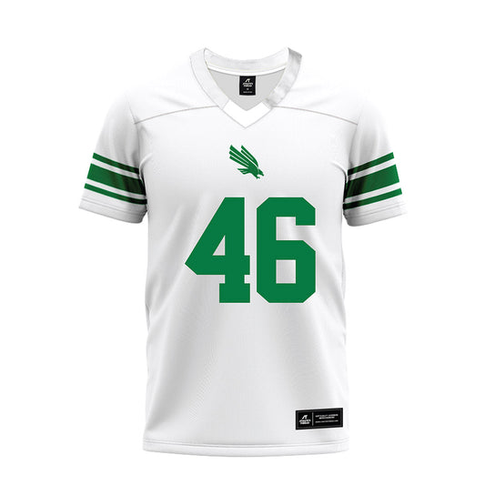 North Texas - NCAA Football : Miguel Arenas - White Premium Football Jersey-0