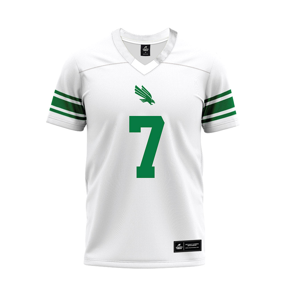 North Texas - NCAA Football : Max Reese - White Premium Football Jersey-0