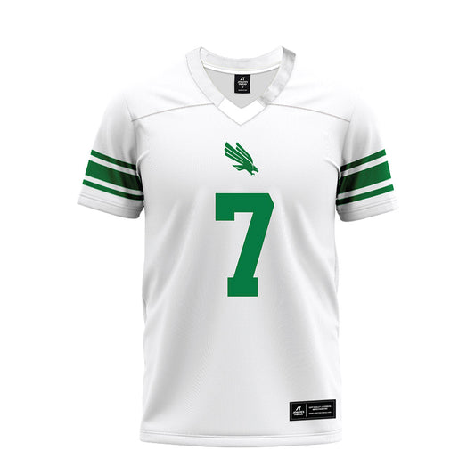 North Texas - NCAA Football : Max Reese - White Premium Football Jersey-0