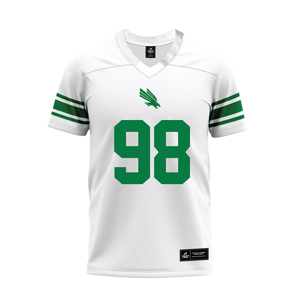 North Texas - NCAA Football : Curlee Thomas IV - White Premium Football Jersey-0