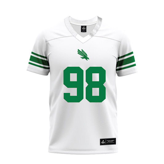 North Texas - NCAA Football : Curlee Thomas IV - White Premium Football Jersey-0