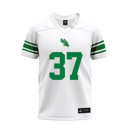 North Texas - NCAA Football : Ian Ratliff - White Premium Football Jersey-0