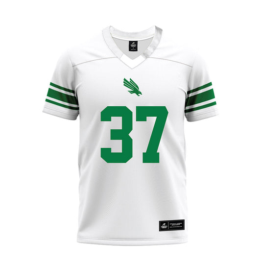 North Texas - NCAA Football : Ian Ratliff - White Premium Football Jersey-0