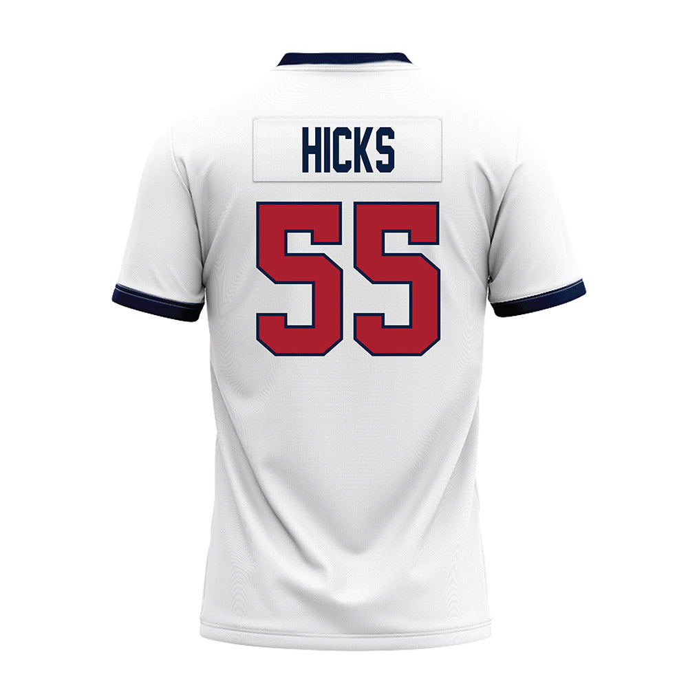 Liberty - NCAA Football : Henry Hicks - White Premium Football Jersey-1