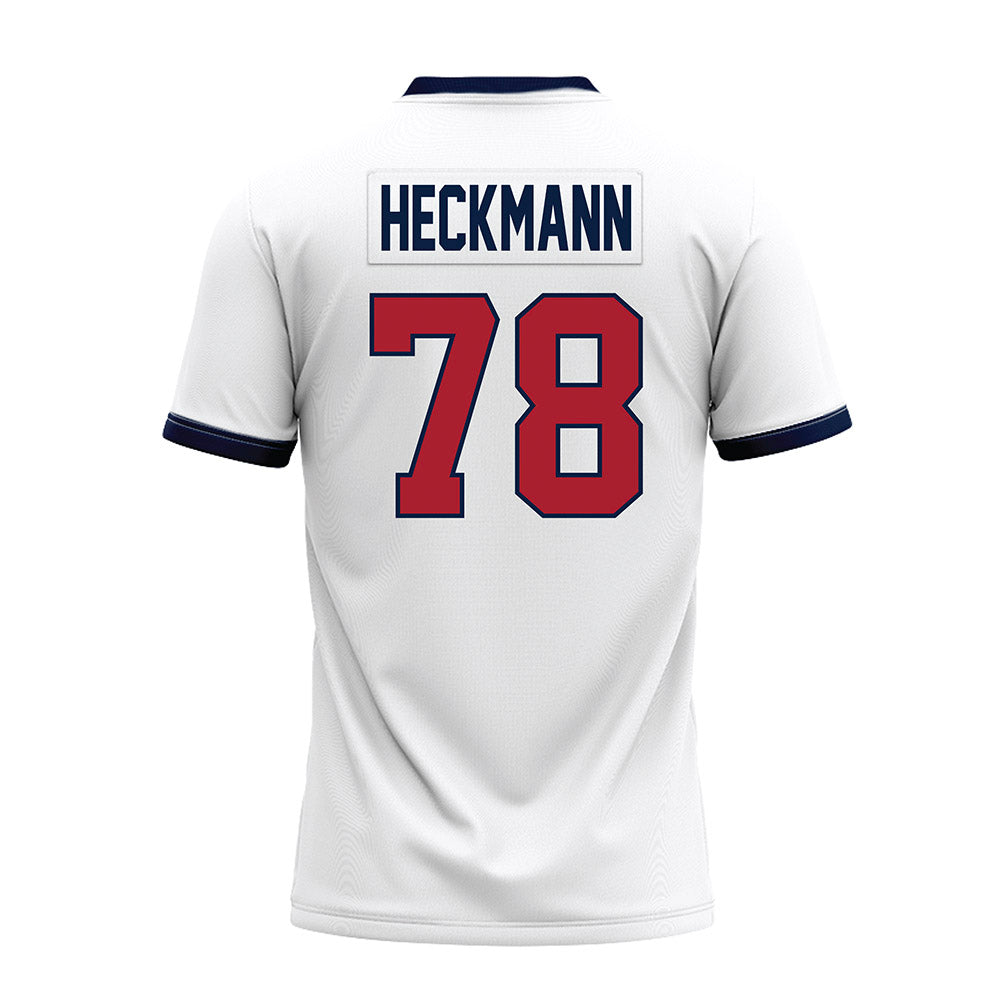 Liberty - NCAA Football : Blake Heckmann - White Premium Football Jersey-1