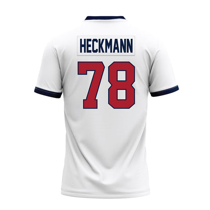 Liberty - NCAA Football : Blake Heckmann - White Premium Football Jersey-1