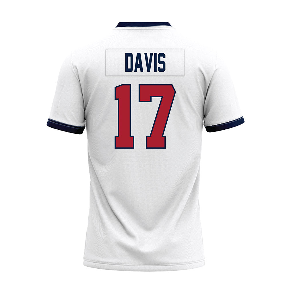 Liberty - NCAA Football : Jayden Davis - White Premium Football Jersey-1