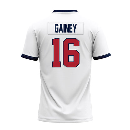 Liberty - NCAA Football : Tyrell Gainey - White Premium Football Jersey-1