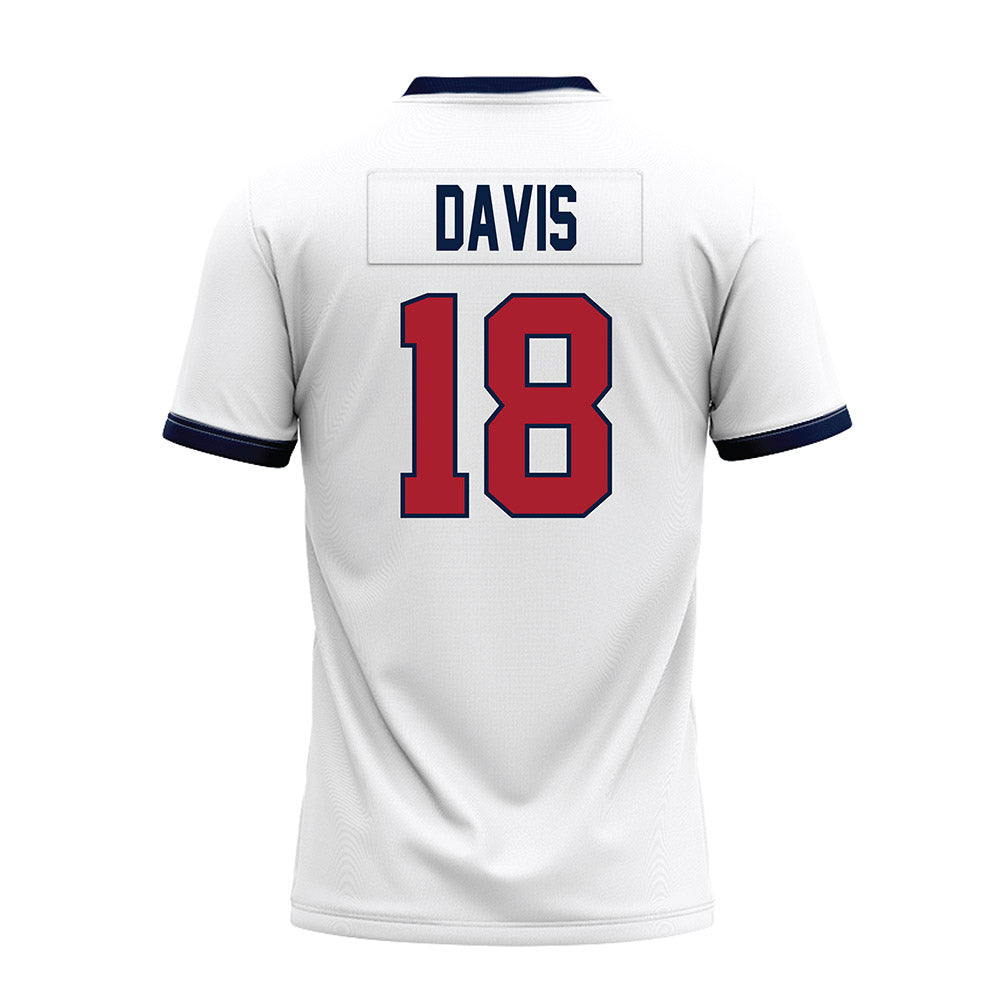 Liberty - NCAA Football : Jachin Davis - White Premium Football Jersey-1