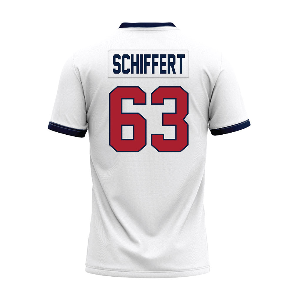 Liberty - NCAA Football : Daniel Schiffert - White Premium Football Jersey-1