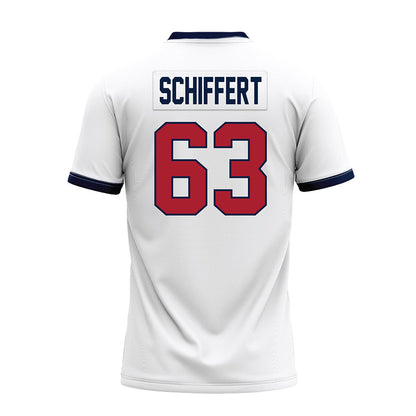 Liberty - NCAA Football : Daniel Schiffert - White Premium Football Jersey-1