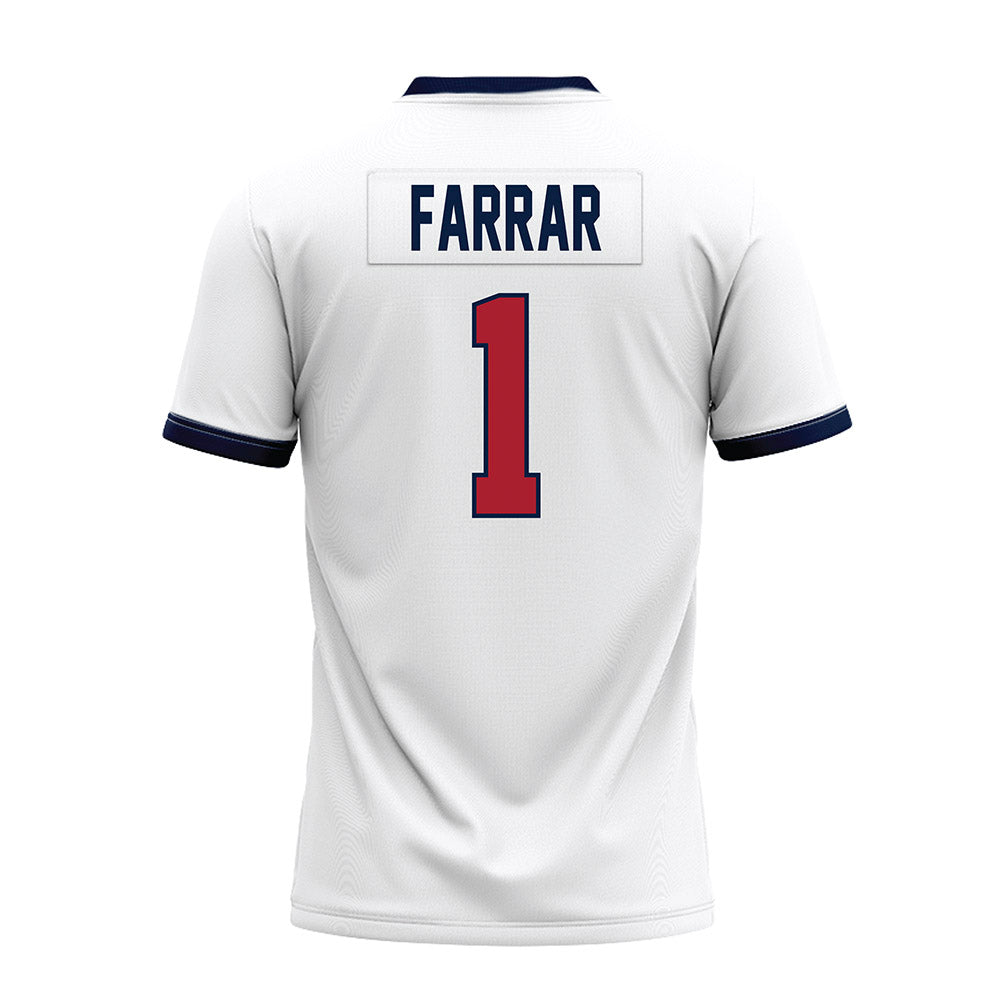 Liberty - NCAA Football : Derrell Farrar - White Premium Football Jersey-1