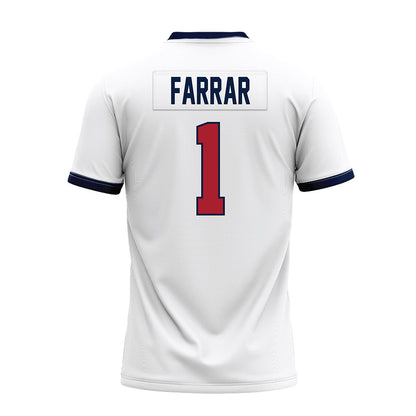 Liberty - NCAA Football : Derrell Farrar - White Premium Football Jersey-1