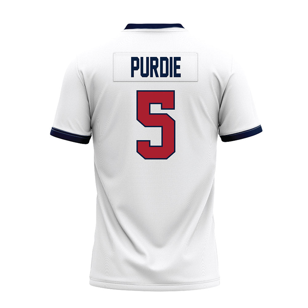 Liberty - NCAA Football : Deshawn Purdie - White Premium Football Jersey-1