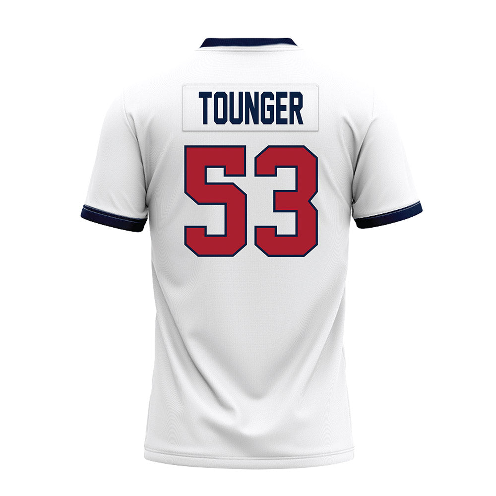 Liberty - NCAA Football : Nikodemus Tounger - White Premium Football Jersey-1