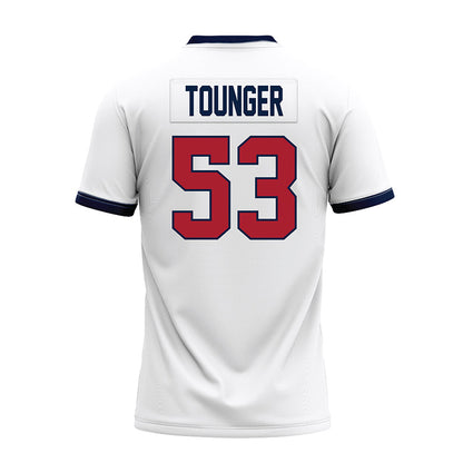 Liberty - NCAA Football : Nikodemus Tounger - White Premium Football Jersey-1