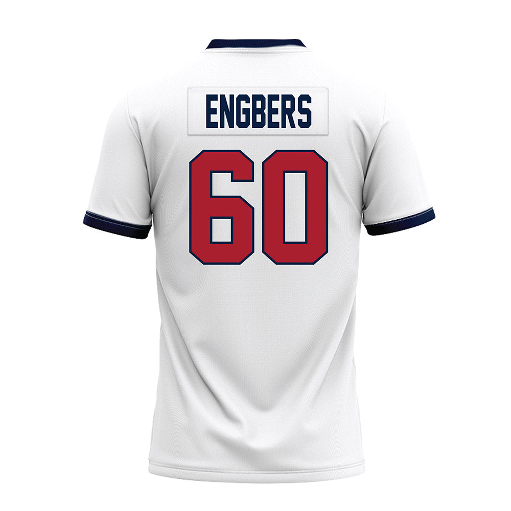 Liberty - NCAA Football : Joep Engbers - White Premium Football Jersey-1