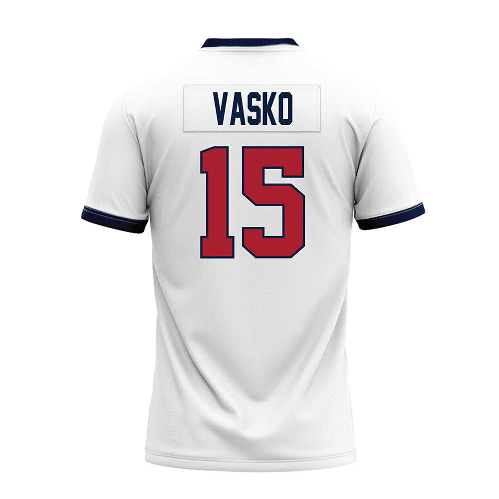 Liberty - NCAA Football : Ethan Vasko - White Premium Football Jersey-1