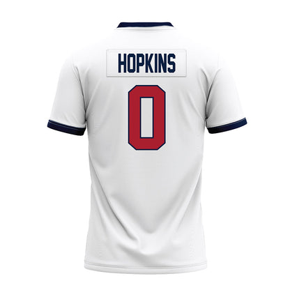 Liberty - NCAA Football : D-Icey Hopkins - White Premium Football Jersey-1