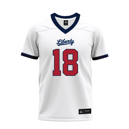 Liberty - NCAA Football : Aaron Hester - White Premium Football Jersey-0