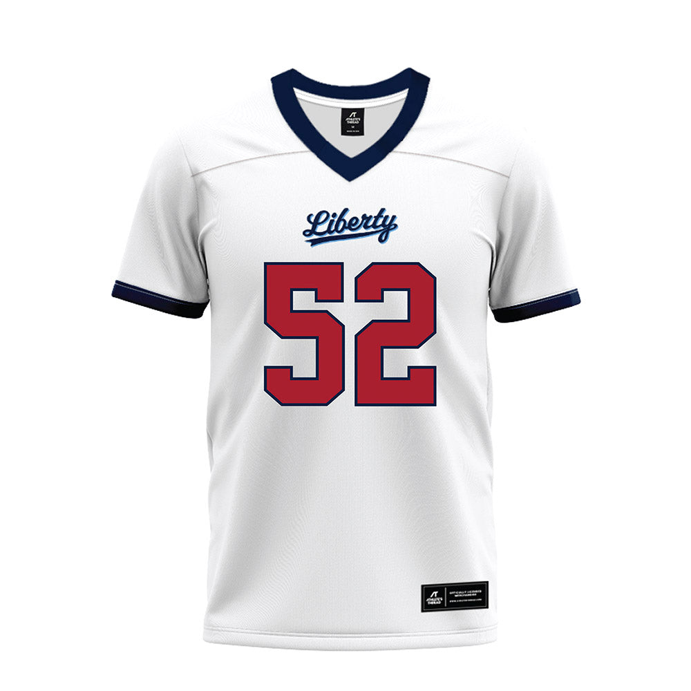 Liberty - NCAA Football : Jacob Taylor - White Premium Football Jersey-0