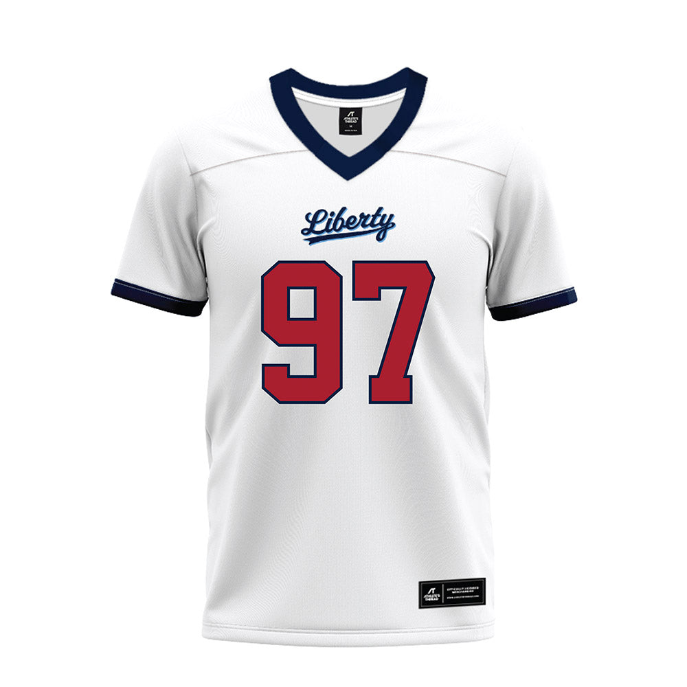 Liberty - NCAA Football : Mike Jarvis - White Premium Football Jersey