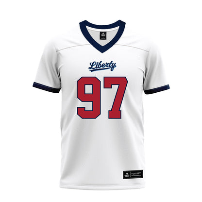 Liberty - NCAA Football : Mike Jarvis - White Premium Football Jersey