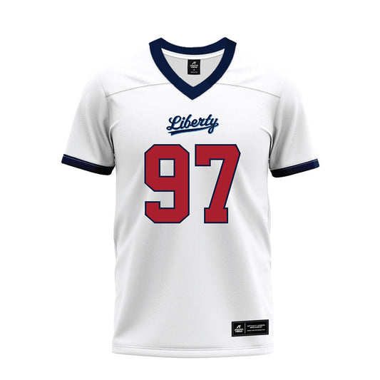 Liberty - NCAA Football : Mike Jarvis - White Premium Football Jersey