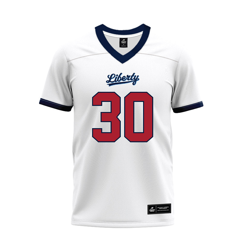 Liberty - NCAA Football : Ethan Crisp - White Premium Football Jersey-0