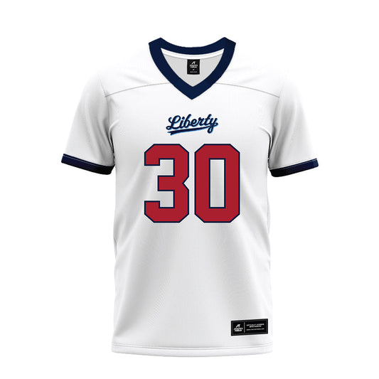 Liberty - NCAA Football : Ethan Crisp - White Premium Football Jersey-0