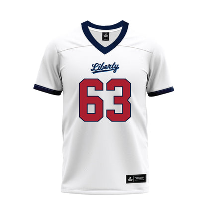 Liberty - NCAA Football : Daniel Schiffert - White Premium Football Jersey-0