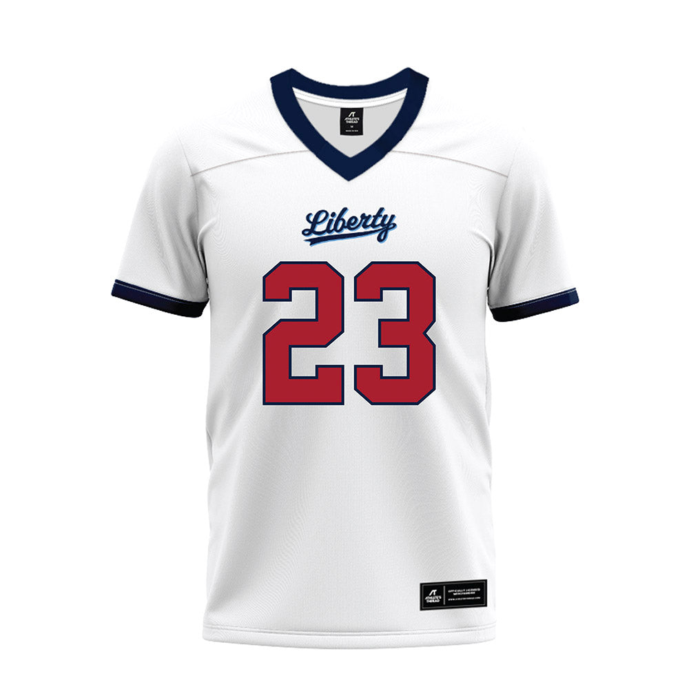 Liberty - NCAA Football : Cameron Wood - White Premium Football Jersey-0