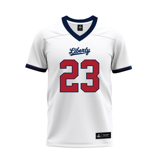 Liberty - NCAA Football : Cameron Wood - White Premium Football Jersey-0