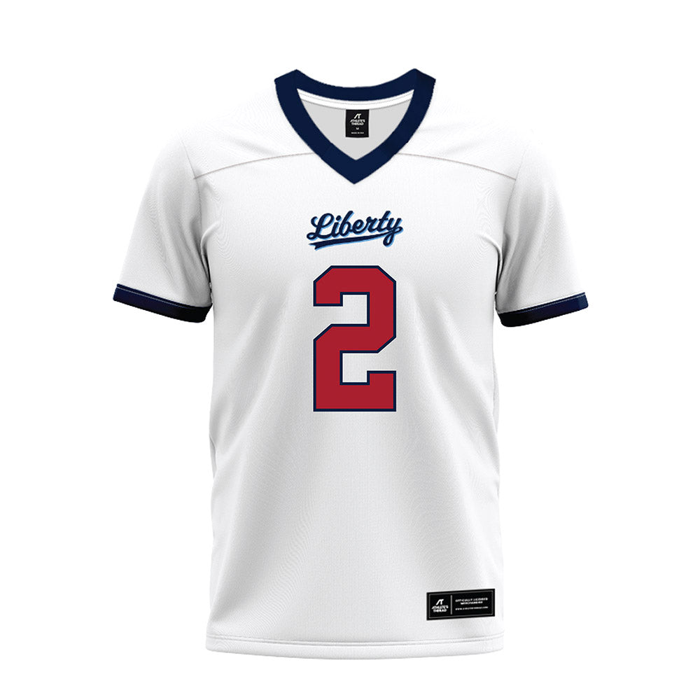 Liberty - NCAA Football : Jiquavious Marshall - White Premium Football Jersey-0