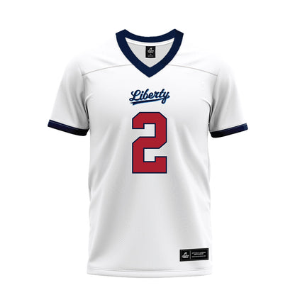 Liberty - NCAA Football : Jiquavious Marshall - White Premium Football Jersey-0
