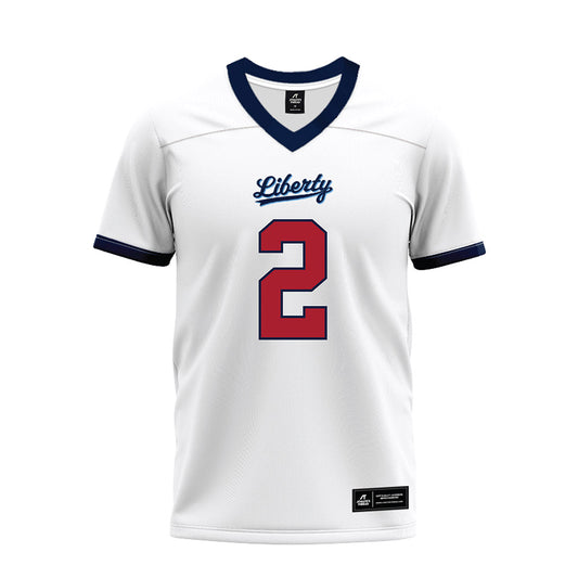 Liberty - NCAA Football : Jiquavious Marshall - White Premium Football Jersey-0