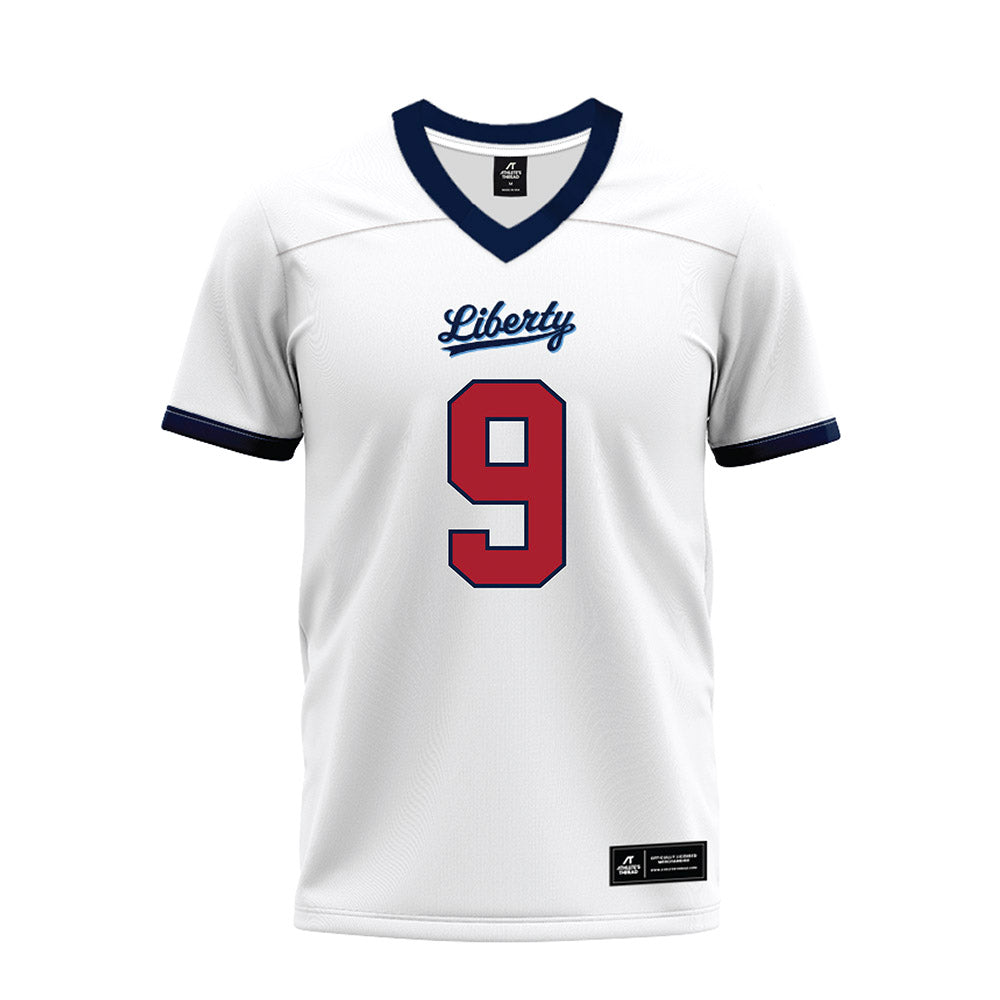 Liberty - NCAA Football : Deuce Spurlock - White Premium Football Jersey-0