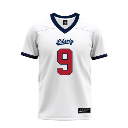 Liberty - NCAA Football : Deuce Spurlock - White Premium Football Jersey-0