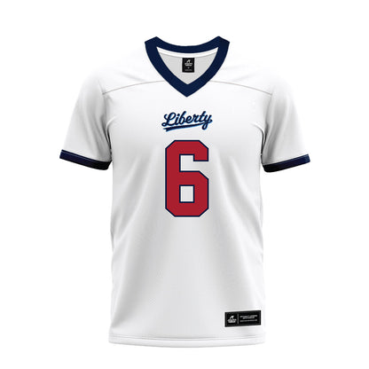 Liberty - NCAA Football : Kanye Udoh - White Premium Football Jersey-0